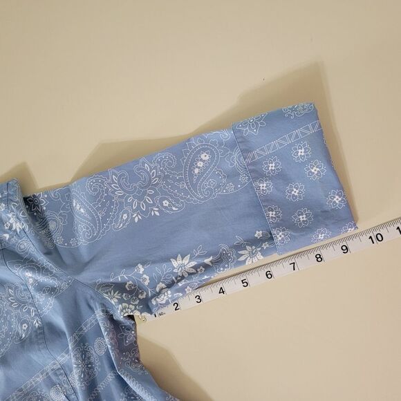 Coldwater Creek Women's Paisley and Floral Button-Down Shirt - Picture 6 of 12